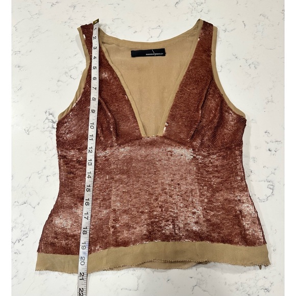 Amanda Wakeley Sleeveless Embellished Sequin Top - Size 8 - Picture 13 of 14